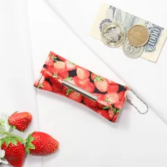 【ich】小さなコインケース マルチミニケース いちご 受注生産 14日以内に発送