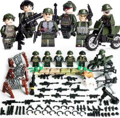ブロックのおもちゃ レゴ互換 ミリタリーミニフィグ【アメリカ陸軍特殊部隊】セット