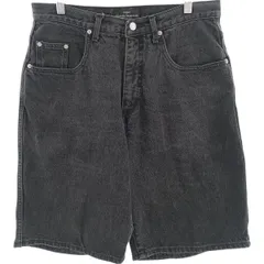古着 90年代 ゲス Guess BY GEORGES MARCIANO ブラックデニムショーツ ハーフパンツ USA製 メンズw32相当 ヴィンテージ/eaa417668