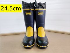 '[미도리 안전] 워크 에이스 안전 장화 네이비 24.5cm 겨울 설상용 방한 안전 작업 구두 장화 선심들이 내활 반사 테이프 777 방한 현장 작업 건설 현장 제설 작업 공장 냉장 창고 아웃도어 안전 대책 안전 구두 외일 212505