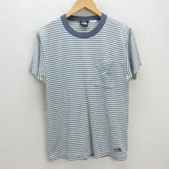 Q■日本製■ノースフェイス/THE NORTH FACE マルチボーダーTシャツ【メンズM MENS/68【中古】