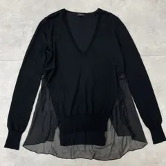 JOSEPH - JOSEPH(ジョセフ) 半袖セーター サイズM レディース美品  - ネイビー×グレー カシミヤ JOSEPH - JOSEPH(ジョセフ) 半袖セーター サイズM レディース美