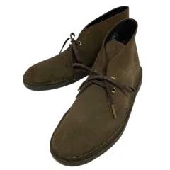クラークス clarks ショートブーツ デザートブーツ スエード 無地 UK7 茶 ブラウン