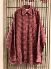 Old L/S Shirt 柄シャツ　長袖シャツ　ユーロ　古着