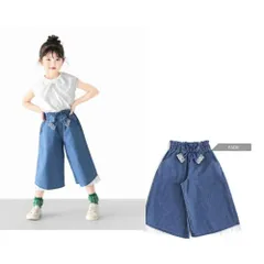 新品　 L.COPECK（エルコペック）120㎝　130㎝　140㎝　デニム　ガウチョ　ハーフパンツ　薄手　綿　 ファッション ベビー・キッズ ボトムス パンツ