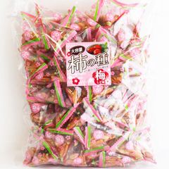 柿の種 業務用サイズ 梅しそ味 520g 柿ピー【 小袋 豆 菓子 】節分 豆まき おつまみ おやつ 梅 梅味 お茶請け お菓子 駄菓子 つまみ 国内製造 大容量 個包装 梅 柿ピー 落花生 しそ梅 梅干し おつまみ