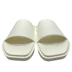 未使用 ワイスリー WATER SLIDE FZ6424 サンダル 厚底 シャワー スリッパ フラット シューズ ベルト ホワイト Y-3 [サイズ7(約25.5cm)] メンズ 高級感 人気モデル 定番デザイン