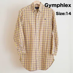 【美品】Gymphlex(ジムフレックス) ボタンダウンシャツ　Size:14