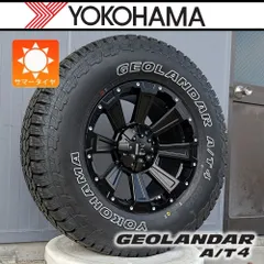 【新品】JK JL ラングラー 17インチ 夏タイヤ ホイール YOKOHAMA GEOLANDAR AT4 265/70R17 275/70R17 285/70R17 DeathRock 4本セットのサムネイル