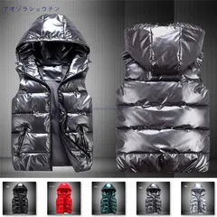 中綿ベスト メンズ 中綿ダウンベスト インナーベスト 大きいサイズ アウター フード付き 秋冬 防寒 40代 カッコイイ スリム軽量ジャケット 通勤 ビジネス