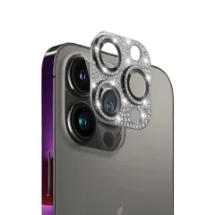 新品 iPhone13 Pro/iPhone 13 Pro Max カメラ保護ガラスフィルム カメラレンズ保護カバー アルミニウム合金＋強化ガラス製 カメラカバー キズ防止 露出オーバー防止 耐衝撃 防塵 防滴 薄型 3D全面保護 【1枚】 ブラック iPho