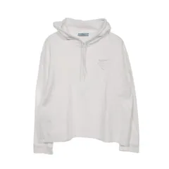 プラダ PRADA パーカー トライアングル 134672 ホワイト コットン パーカー レディース Used Bのサムネイル