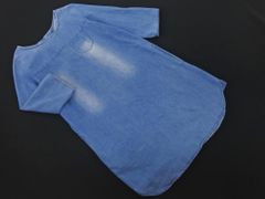grove グローブ デニム調 ワンピース sizeM/青 ■◆ レディース