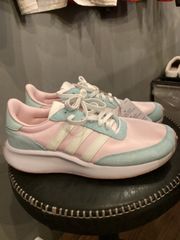 新品 未使用 adidas スニーカーパステルカラー ピンクブルー 26cm