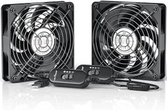 Keynice usbファン 冷却ファン 静音 強力 PC パソコン冷却 送風機 扇風機 ミニファン 小型 冷却クーラー 2000RPM 9枚羽根 換気扇 ルーター 水槽 PS4冷却 12cm 2個1組 2つのコントロールスイッチ個別制御
