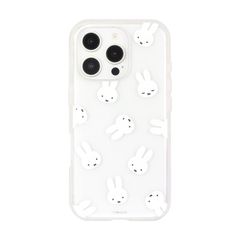 【在庫処分】MF-540A フェイス総柄 ケース 対応 Max Pro iPhone16 Clear IIIIfit ミッフィー グルマンディーズ