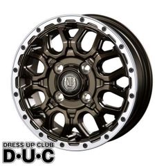 12インチアルミホイール 4本セット 軽トラ 軽バン【個人宅配送不可】MUD BAHN XR-800M GBR/RP グロスブロンズ/リムポリッシュ 12-4.0 12-4.00B 送料無料