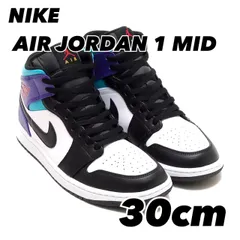 NIKE AIR JORDAN 1 MID エア ジョーダン 1 MID WHITE/BLACK-BRIGHT CONCORD-TRUE RED dq8426-154 30cm