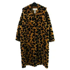ダブルスタンダードクロージング ダブスタ DOUBLE STANDARD CLOTHING レオパード ボアコート ヒョウ柄 総柄 38 キャメル 0207-430-193 Bのサムネイル