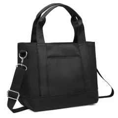 [ENLAN トートバッグ 小さめ 2way ショルダーバッグ レディース メンズ 大容量 仕切り ランチバッグ 散歩 買い物 軽量 通勤 通学 自立 ミニトートバッグ マザーズバッグ