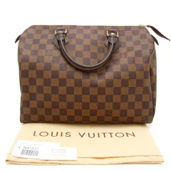 【中古 美品】ルイヴィトン ハンドバッグ ダミエ スピーディ30 N41531 エベヌ LOUIS VUITTON LV フランス製 ブラウン ミニボストン 旅行鞄