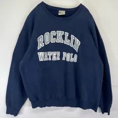 古着 90's/90年代  CHEETAH USA製 スウェット トレーナー プリントロゴ クルーネック 大きいサイズ XXL  ネイビー メンズ