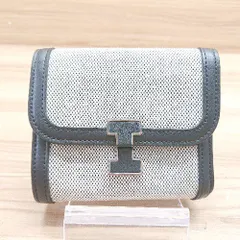 IACUCCI レザー アバ ウォレット 二つ折り財布 ブルー系 牛革 良品】イアクッチ レザー アバ ウォレット 二つ折り財布 ブルー