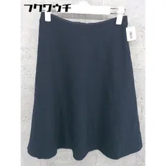 ◇ fredy emue フレディ エミュ サイドジップ 膝丈 フレア スカート サイズ36 ネイビー レディース 【中古】 【1002802213519】のサムネイル