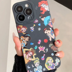 ☆輸入☆ディズニープリンセス　ブラック iPhoneケース