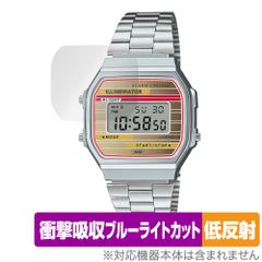 CASIO Collection STANDARD A168WE 保護 フィルム OverLay Absorber 低反射 for カシオ コレクション スタンダード 衝撃吸収 反射防止