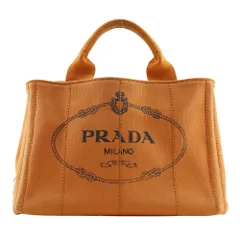 【PRADA】プラダ カナパ ミニ キャンバス オレンジ レディース ハンドバッグ