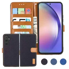 【数量限定】5G / docomo A54 SC-53D / au SCG21 対応 Samsung デニム材料 】Galaxy 手帳ケース (ブラック) サムスン ギャラクシーa54 5g ドコモsc53d au Anrek scg21 ケース カバー 手帳