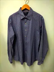 ポロバイラルフローレン Polo by RALPH LAUREN 90S CURHUM  スモールポニー刺繍チェックシャツ メンズ import：XL 