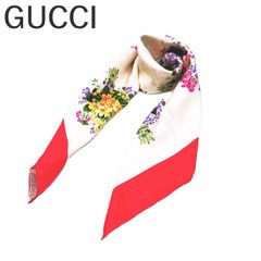 47613☆GUCCI グッチ スカーフ 花柄 フローラ柄 ストール ショール