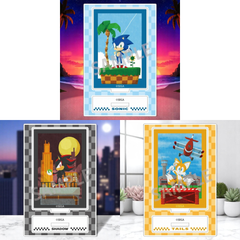 ソニック・ザ・ヘッジホッグ ミニアクリルスタンド 3種セット（未開封品）