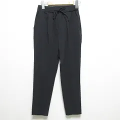 美品 24SS yori ヨリ 撥水ストレッチスティックパンツ イージー スリム スラックス YR22-24034SP サイズ36 ブラック レディース 古着 中古 USED