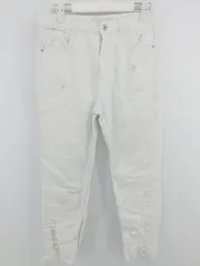 ◇ ZARA trafaluc denimwear ザラ カットオフ ダメージ デニム パンツ サイズEUR 36 USA 4 MEX 26 ホワイト系 レディース P  【1304010008971】