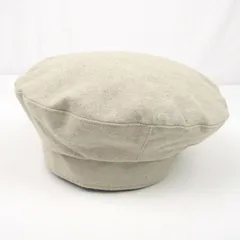 マウジー ベレー帽 未使用 リネン混 キャップ 帽子 ブランド レディース ﾌﾘｰサイズ ベージュ MOUSSY