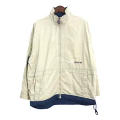 90年代 NIKE ナイキ ジップアップ ジャケット ベージュ (メンズ L) 中古 古着 R3621