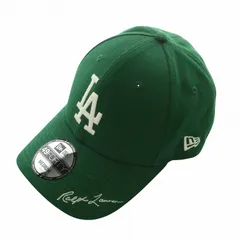 ☆未使用品☆ラルフローレンxニューエラxヤンキース キャップ チェック グリーン ポロ ラルフ ローレン x MLBヤンキース x ニューエラ キャップ