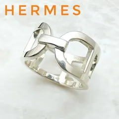 美品🌟HERMÈS エヴァ― シェーヌダンクル MM シルバー リング 53 約13号 Uのサムネイル