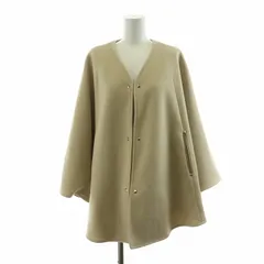 ソブ sov. ダブスタ ポンチョ マント ジャケット アウター F ベージュ /NQのサムネイル