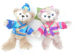 TDR TDS 東京 ディズニーランド シー ダッフィー シェリーメイ ぬいぐるみバッジ 七夕 2015 ぬいば お顔厳選 タグ