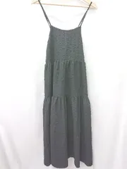 ◇ ⊂ ViS ビス ノースリーブ ロング ワンピース サイズF ブラック系 レディース E  【1506190003696】