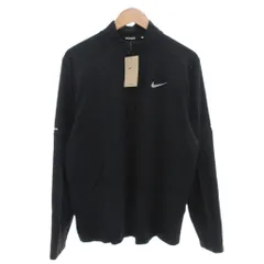 ナイキ NIKE タグ付き ランニングウェア Tシャツ 長袖 DF エレメント ハーフジップ XL 黒 ブラック DD4757-010 /UO
