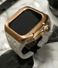タイトル　アップルウォッチカバーケースApple Watchラバーバンドベルト メタル　23