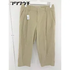 ◇ BEAUTY&YOUTH ビューティ&ユース UNITED ARROWS ストレッチ タックパンツ サイズM ベージュ レディース  【1109140015611】