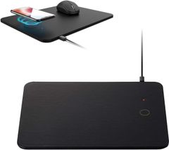 142 エレコム qi 充電器 ワイヤレス マウスパッド ソフトレザー 置くだけ充電 5Wモデル iPhoneXR/iPhoneXS / iPhoneXS Max/Galaxy / Xperia 他Qi対応機種 ブラック MP-WQ01BK