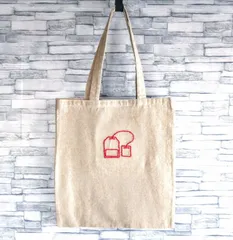 ティーバッグの刺繍　トートバッグ　レッスンバッグ　エコバッグ　ショルダーバッグ　A4サイズ収納可　ハンドメイド　オーダーメイド　シンプル　かわいい