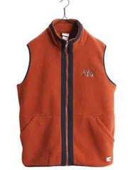 【お得なクーポン配布中!】 US企画 ノースフェイス フルジップ フリース ベスト メンズ L 古着 The North face アウトドア 重ね着 前開き ハイネック フルジップ 企業
